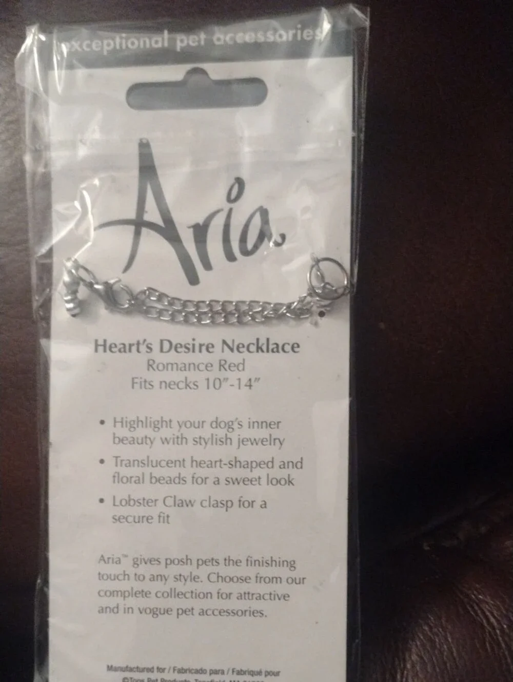 Aria Heart's Desire Necklace - Romance Red and Passion Pink Hearts